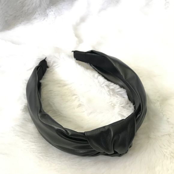 Leather Knotted Headband - Picture 2 of 3